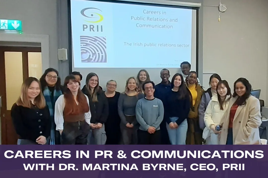 PR students with Martina Byrne, PRII